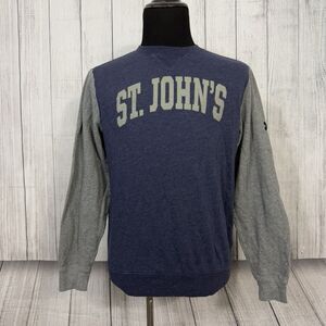 Under Armour Men's Medium Blue and Gray St. John's Long Sleeve Sweatshirt
